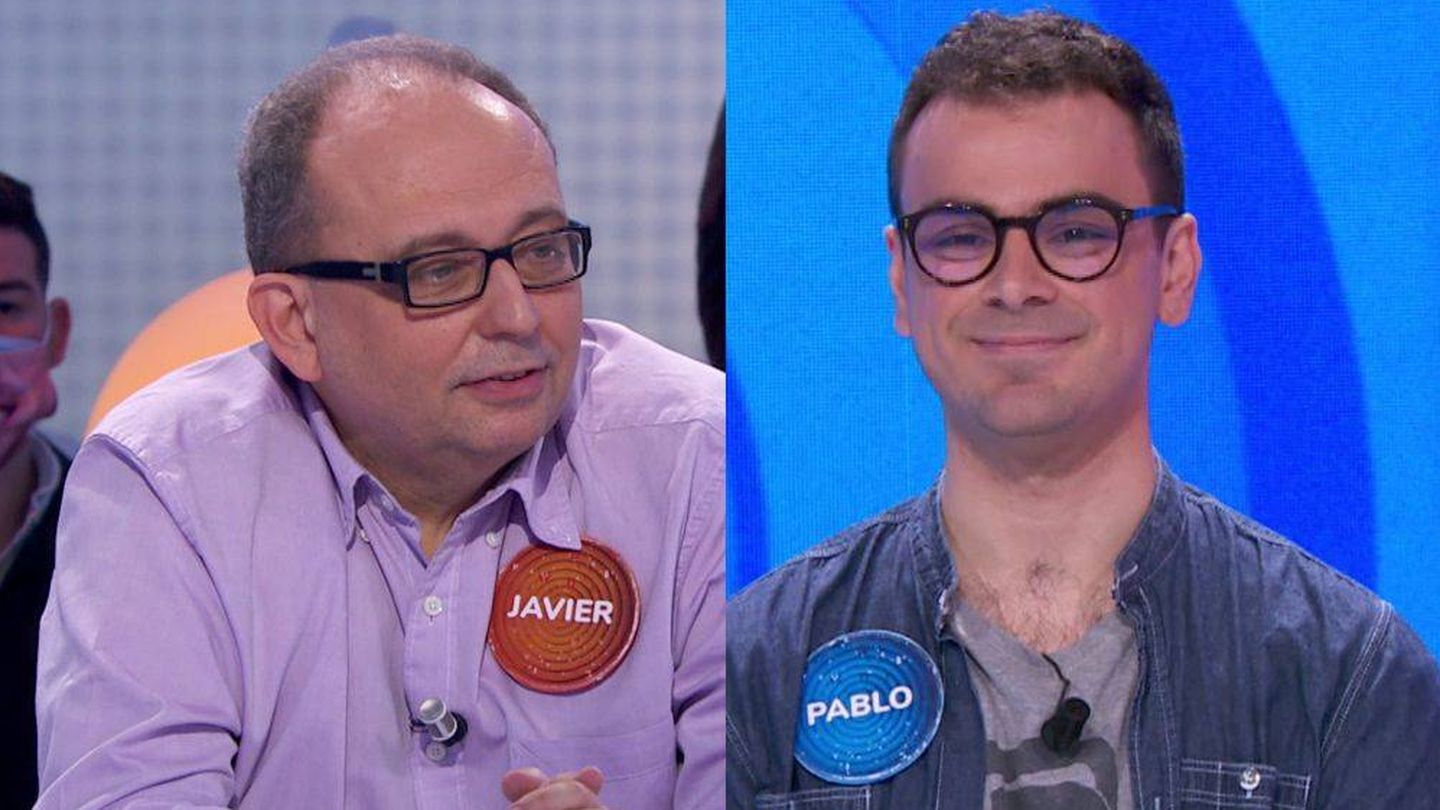 Javier Dávila y Pablo Díaz, en 'Pasapalabra'. (Antena 3)