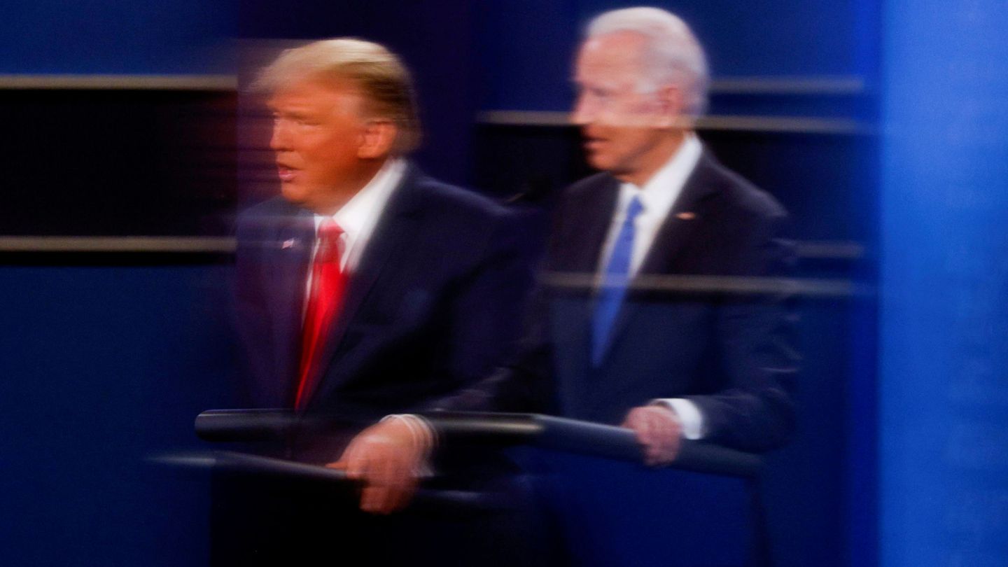Debate de los dos aspirantes a la Casa Blanca, el republicano Trump y el demócrata Biden. (Reuters)