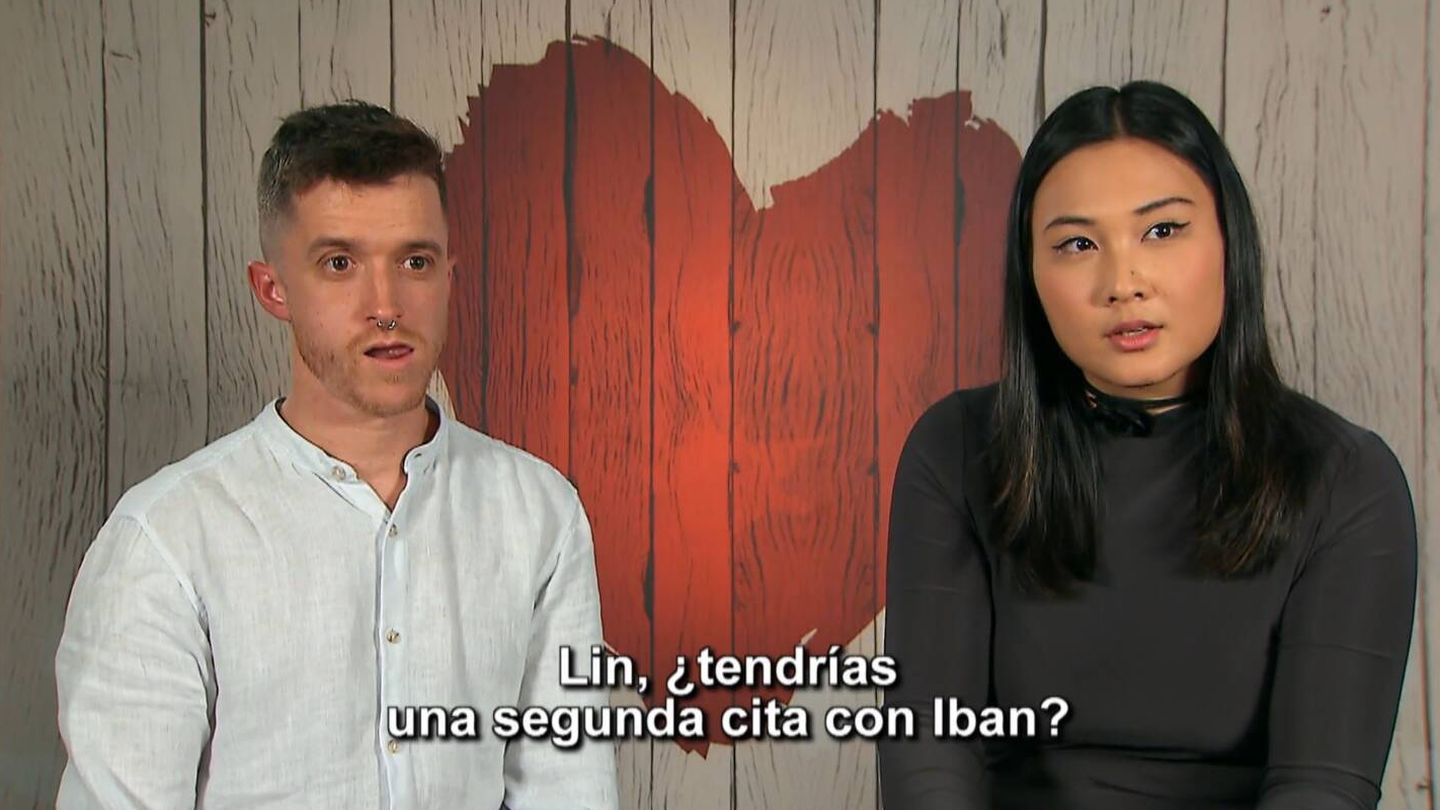 Iban y Lin, concursantes de 'First Dates'. (Mediaset España)