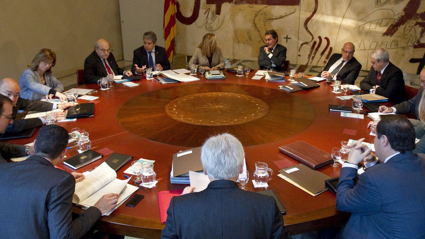 Reunión del Gobierno catalán. (Efe)