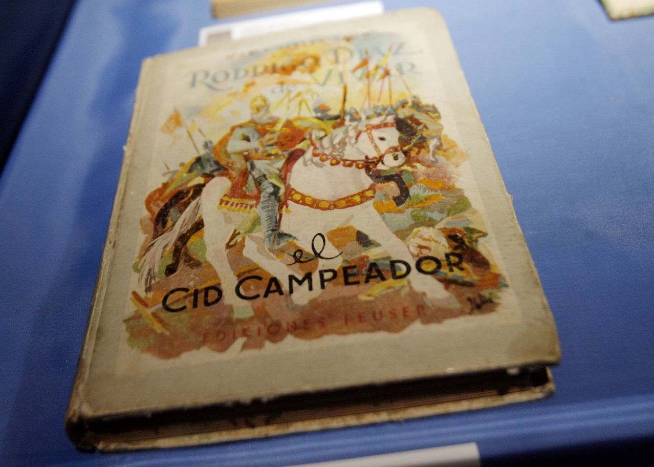 Detalle de un ejemplar de El Cid Campeador. (Efe)