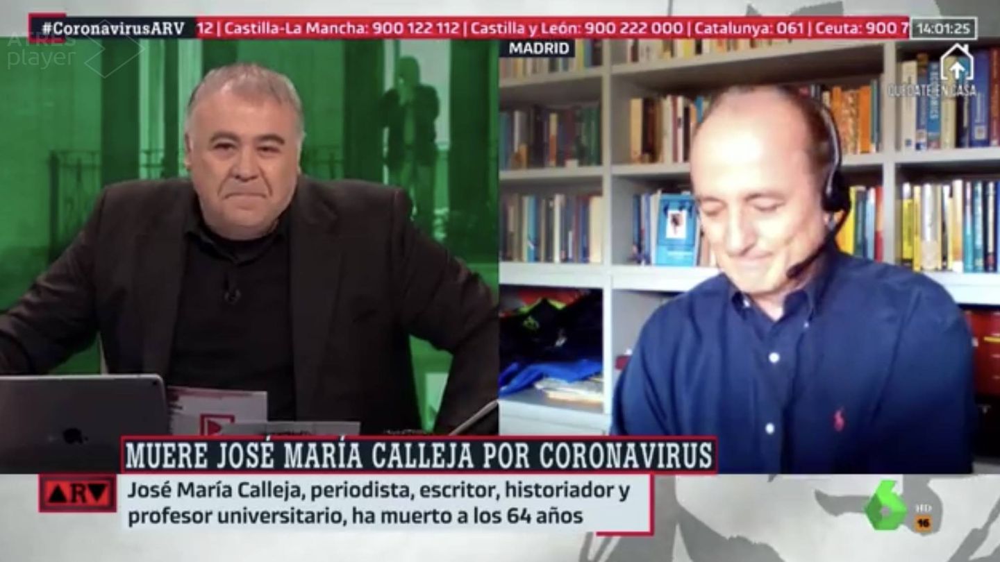 Ferreras y el profesor Sebastián. (Atresmedia Televisión)