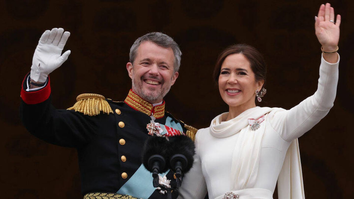 Federico y Mary de Dinamarca, el día de su proclamación como reyes. (Getty Images)