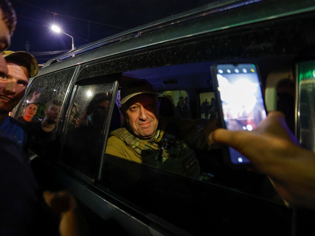 Foto: Prigozhin durante su asalto el pasado viernes. (Reuters/Alexander Ermochenko)