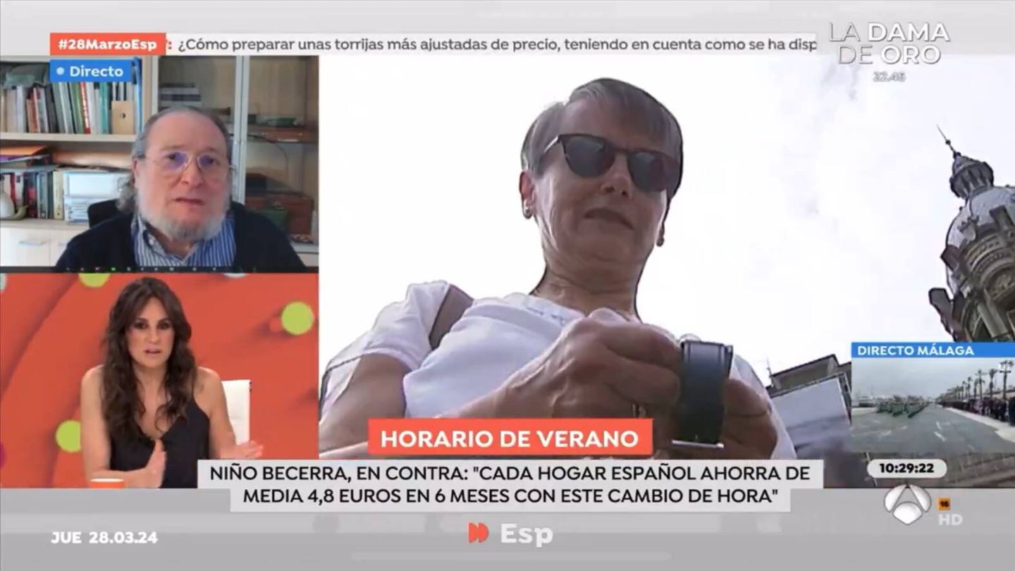 Lorena García y Niño Becerra en 'Espejo Público'. (Atresmedia)