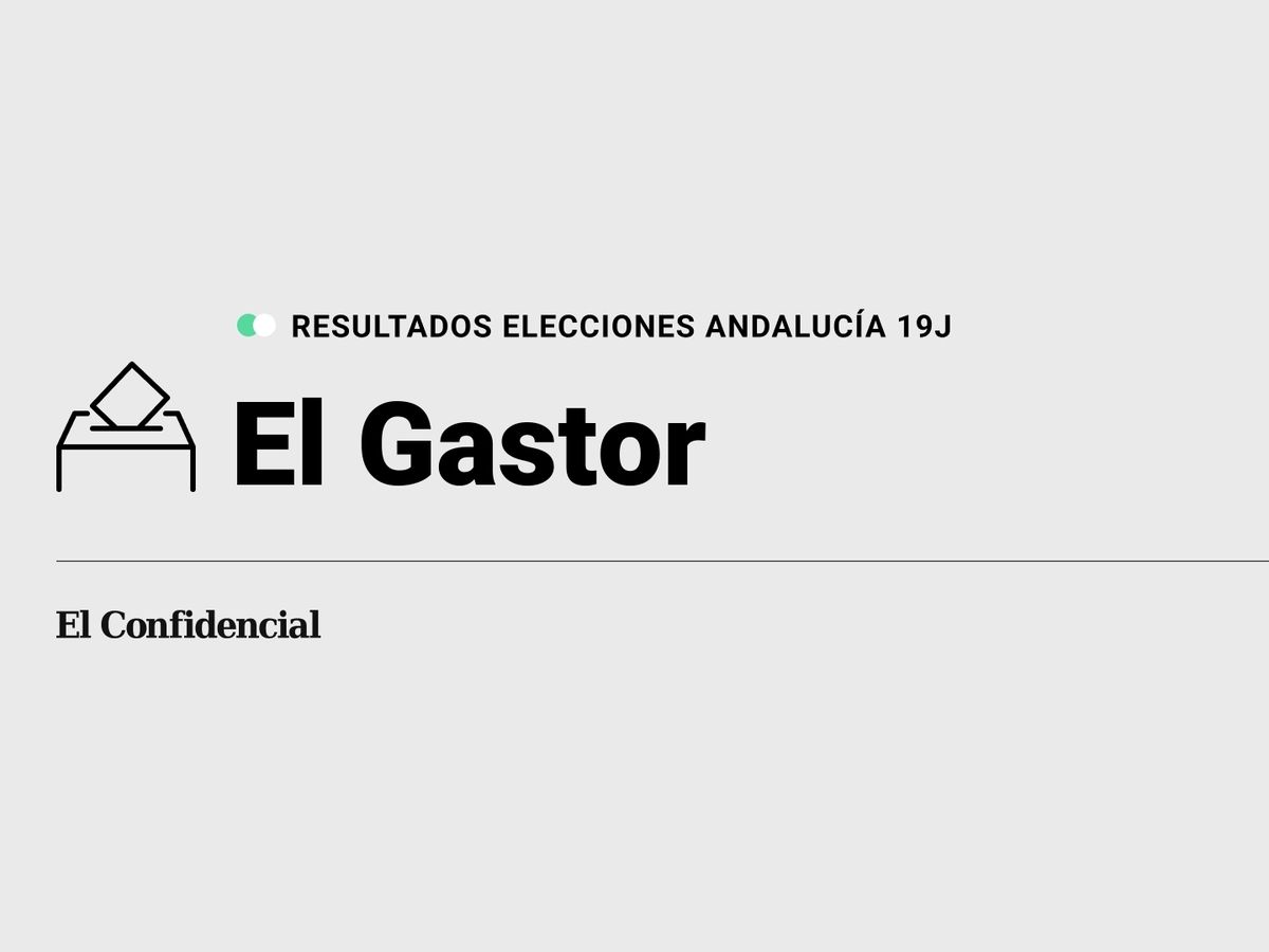 Foto: Resultados en El Gastor, Cádiz, de las elecciones de Andalucía 2022 este 19-J (C.C./Diseño EC)