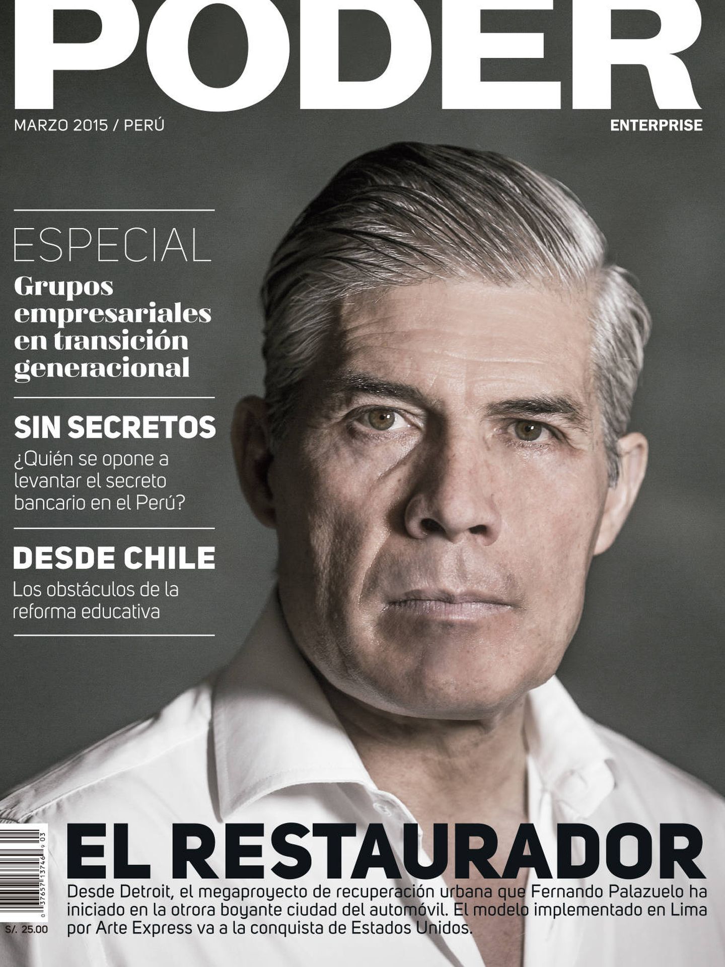 Fernando Palazuelo, en la revista 'Poder'.