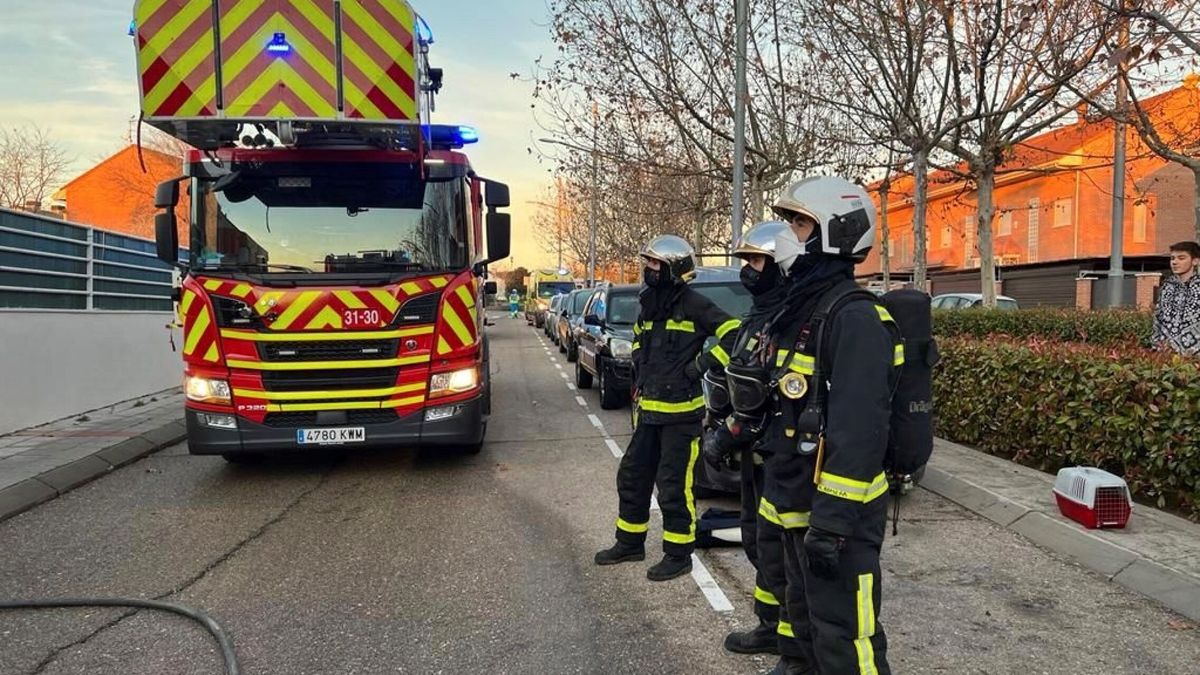 Arde sin heridos una nave cárnica junto al Matadero de Getafe (Madrid)