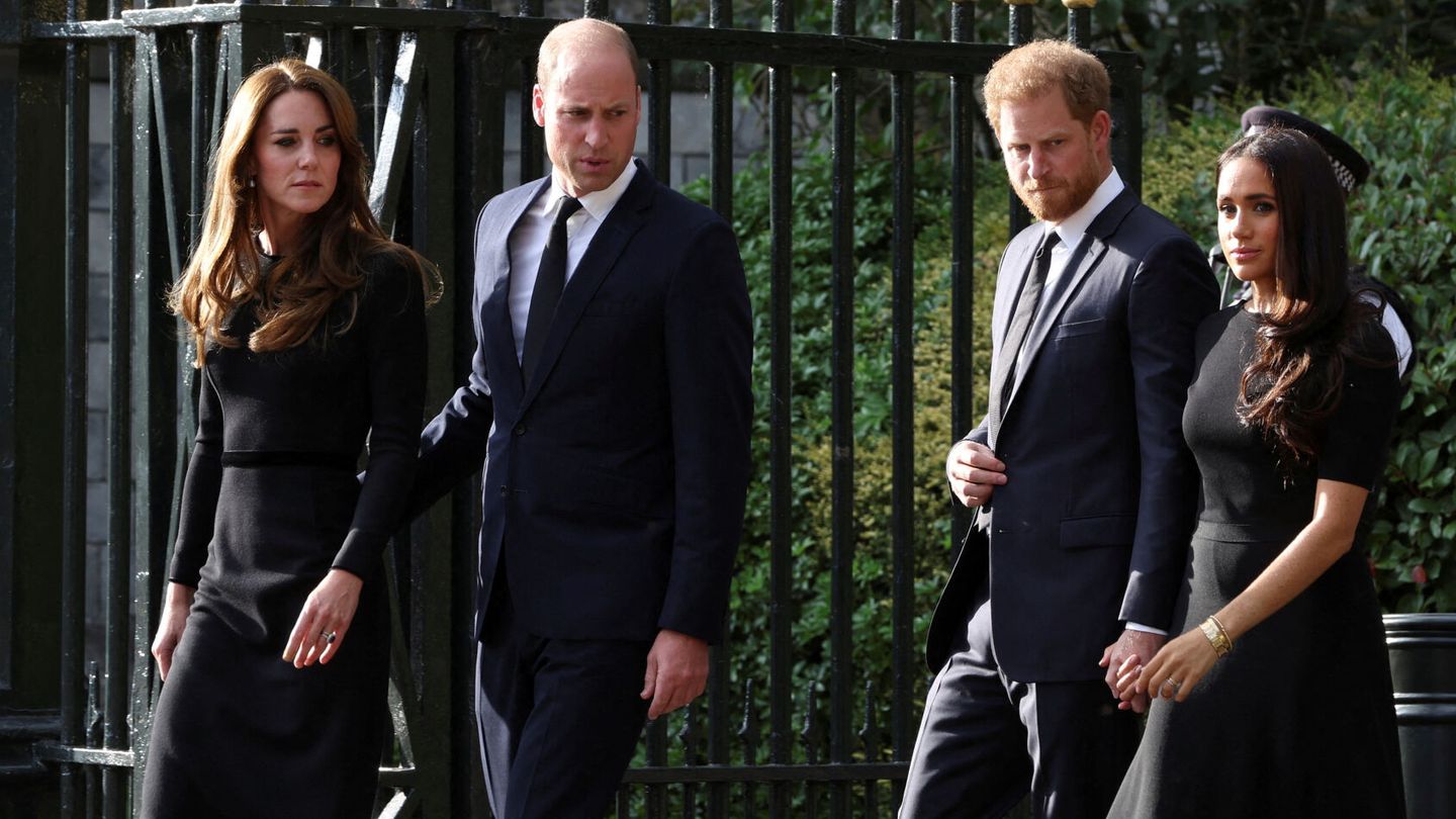 Los príncipes de Gales, junto a los duques de Sussex. (Reuters/Paul Childs)