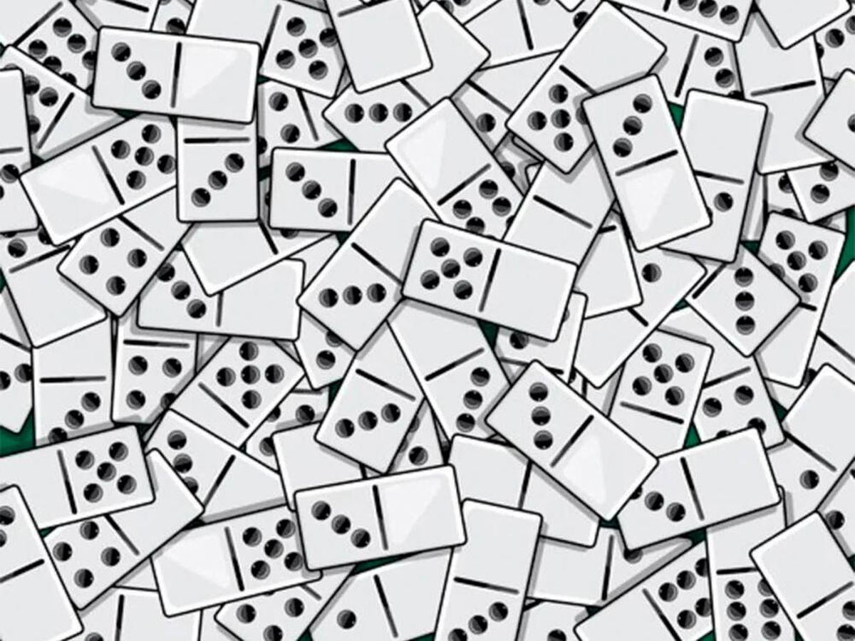 Foto: Acertijo visual: Encuentra las tres piezas blancas del dominó en solo 15 segundos