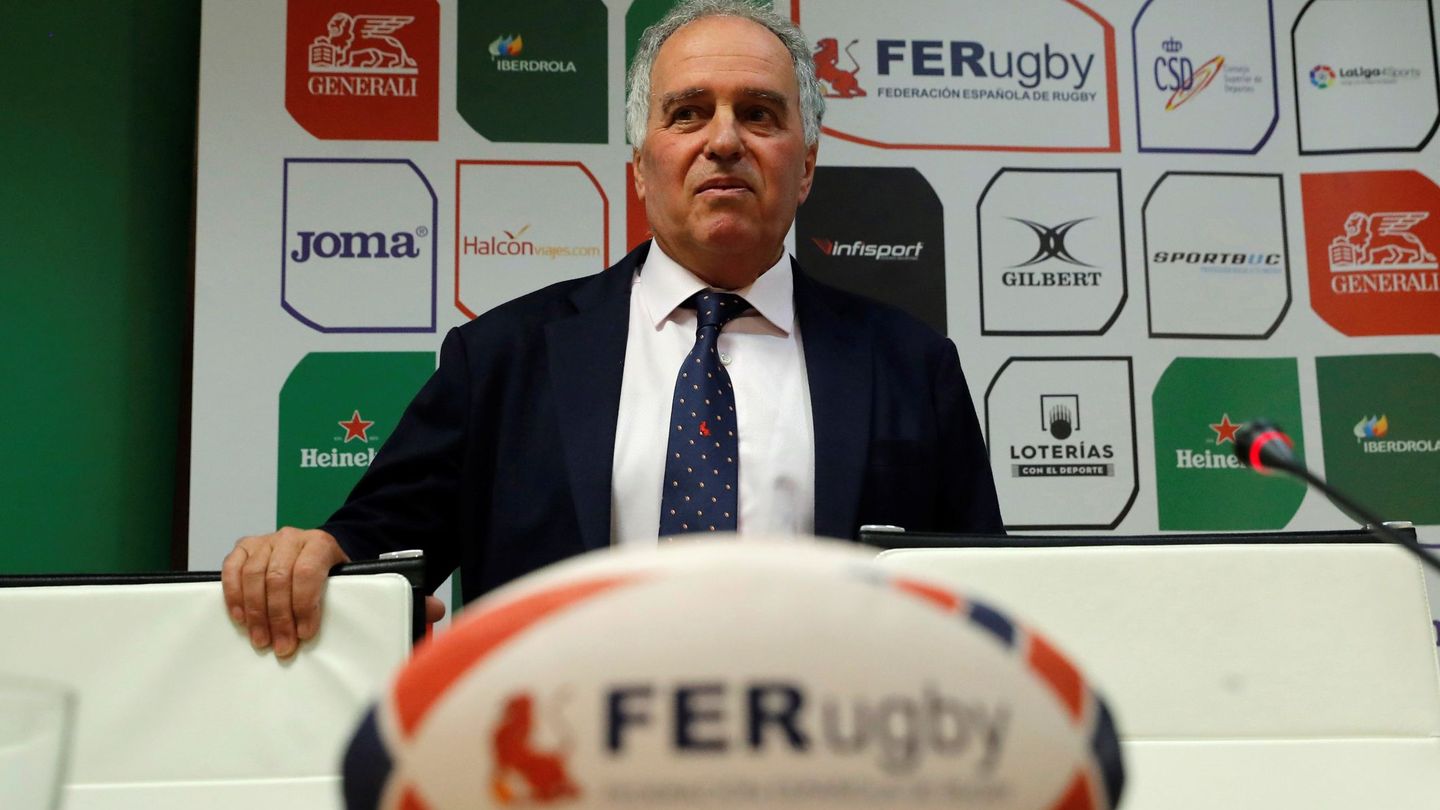 GRAF8225. MADRID, 16 05 2018.- El presidente de la Federación Española de Rugby, Alfonso Feijoo. (EFE)