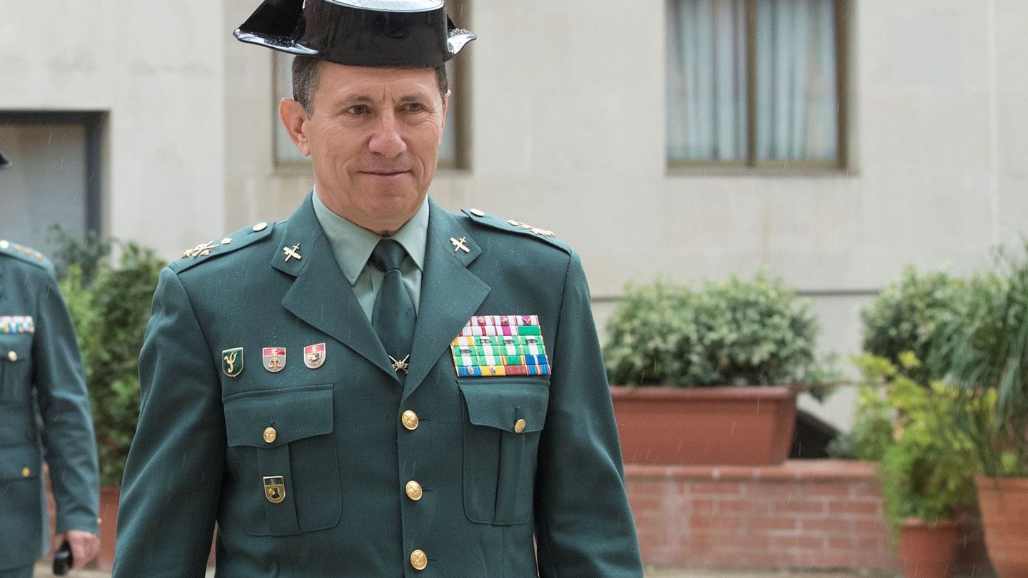 El jefe de la Guardia Civil en Cataluña, Ángel Gozalo, cuando se celebró el referéndum. (EFE)