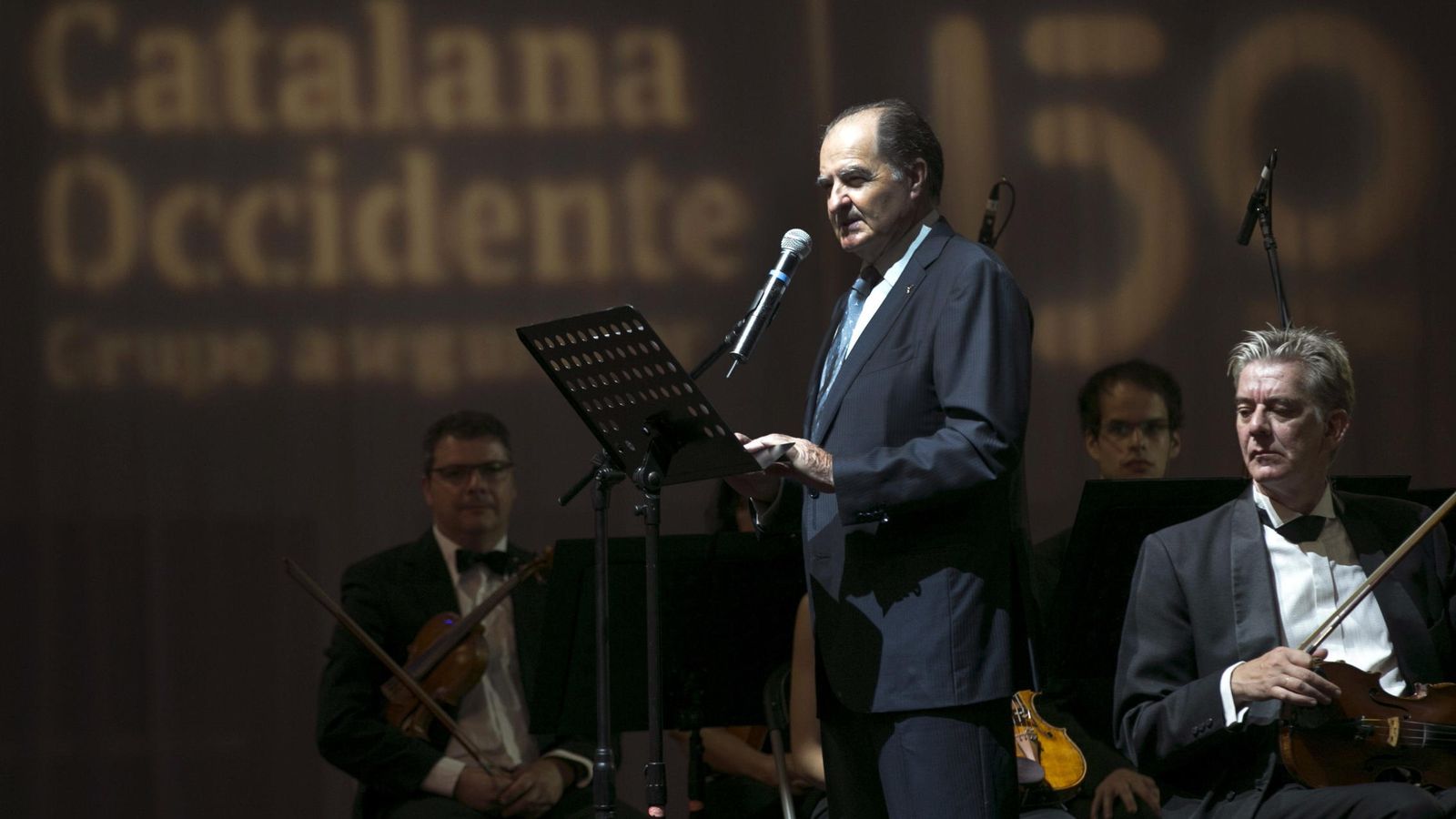 Foto: El presidente de Catalana Occidente, José María Serra, en la celebración del 150 aniversario de la compañía en 2014. (EFE)