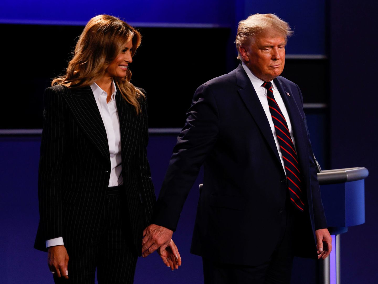 Donald y Melania Trump. (Reuters)