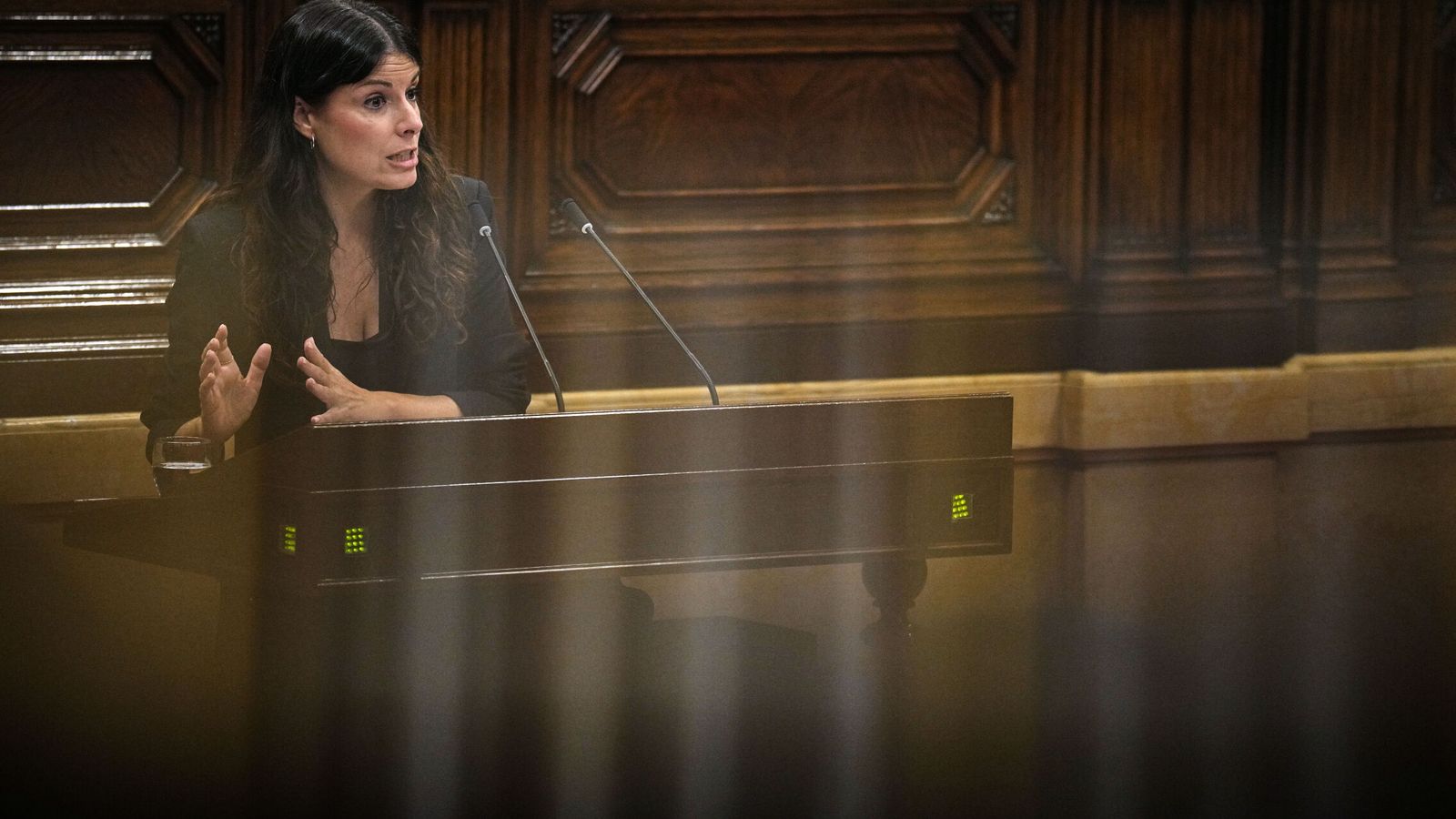 Foto: La presidenta del grupo parlamentario de Junts en el Parlament, Mònica Sales. (EFE/Alejandro García)