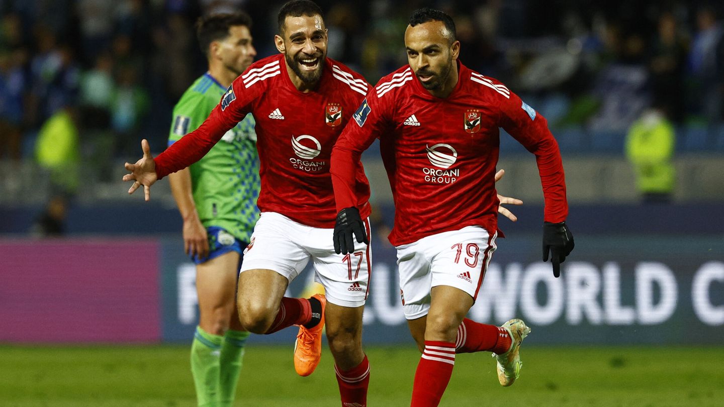 Mohamed Magdy, Afsha, celebra su gol frente al Seattle Sounders. (REUTERS/Susana Vera).