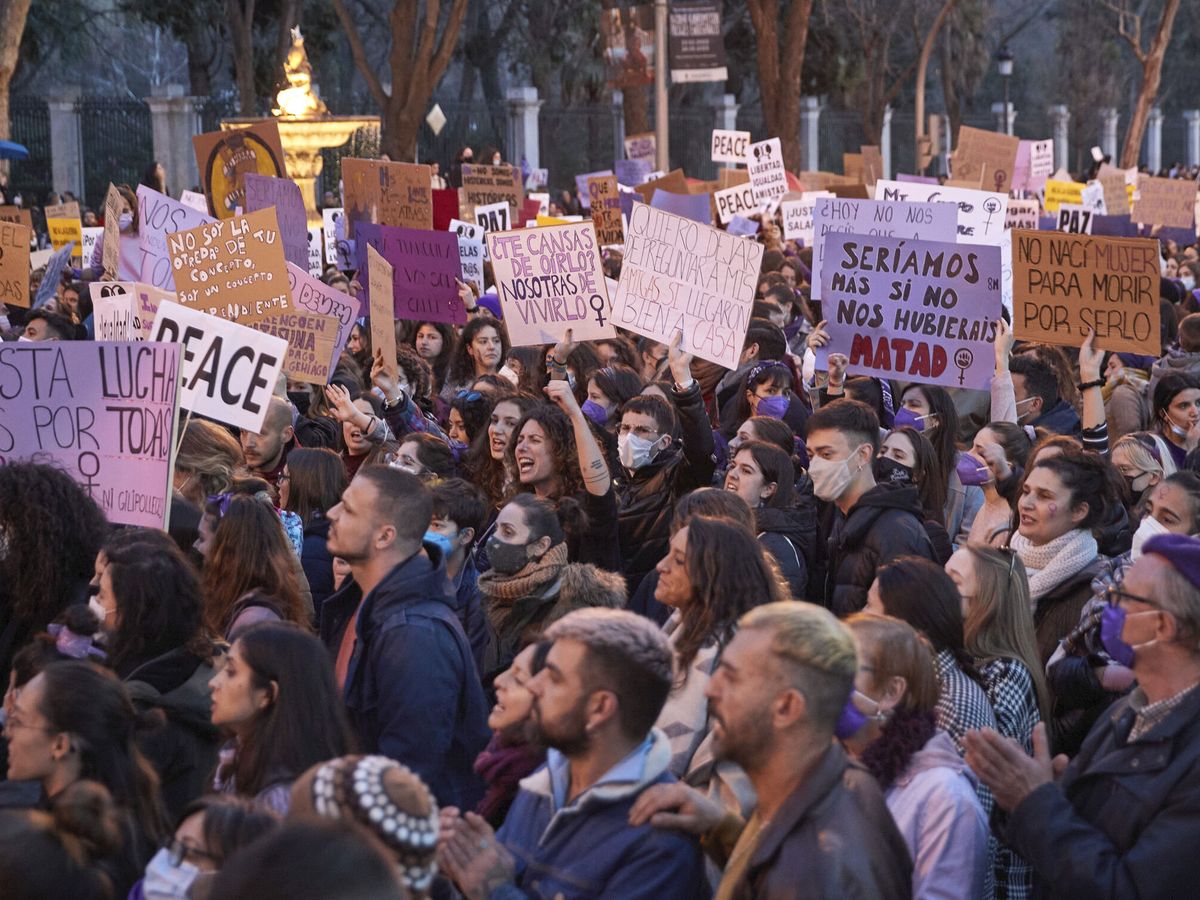 Foto: Imagen de la manifestación del 8M del año pasado en Madrid (EFE/Miguel Osés)