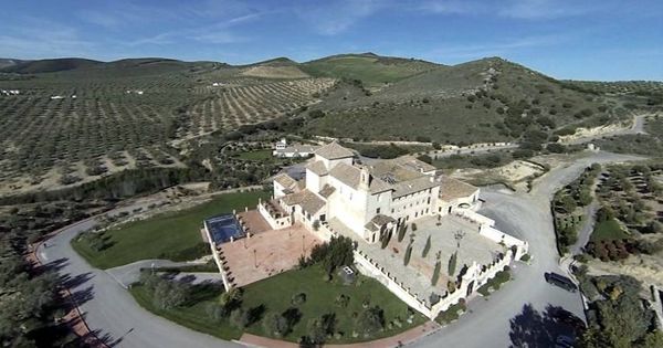 Foto: Hotel La Magdalena, rodeado del olivar que asumió Sando. (Diputación de Málaga)