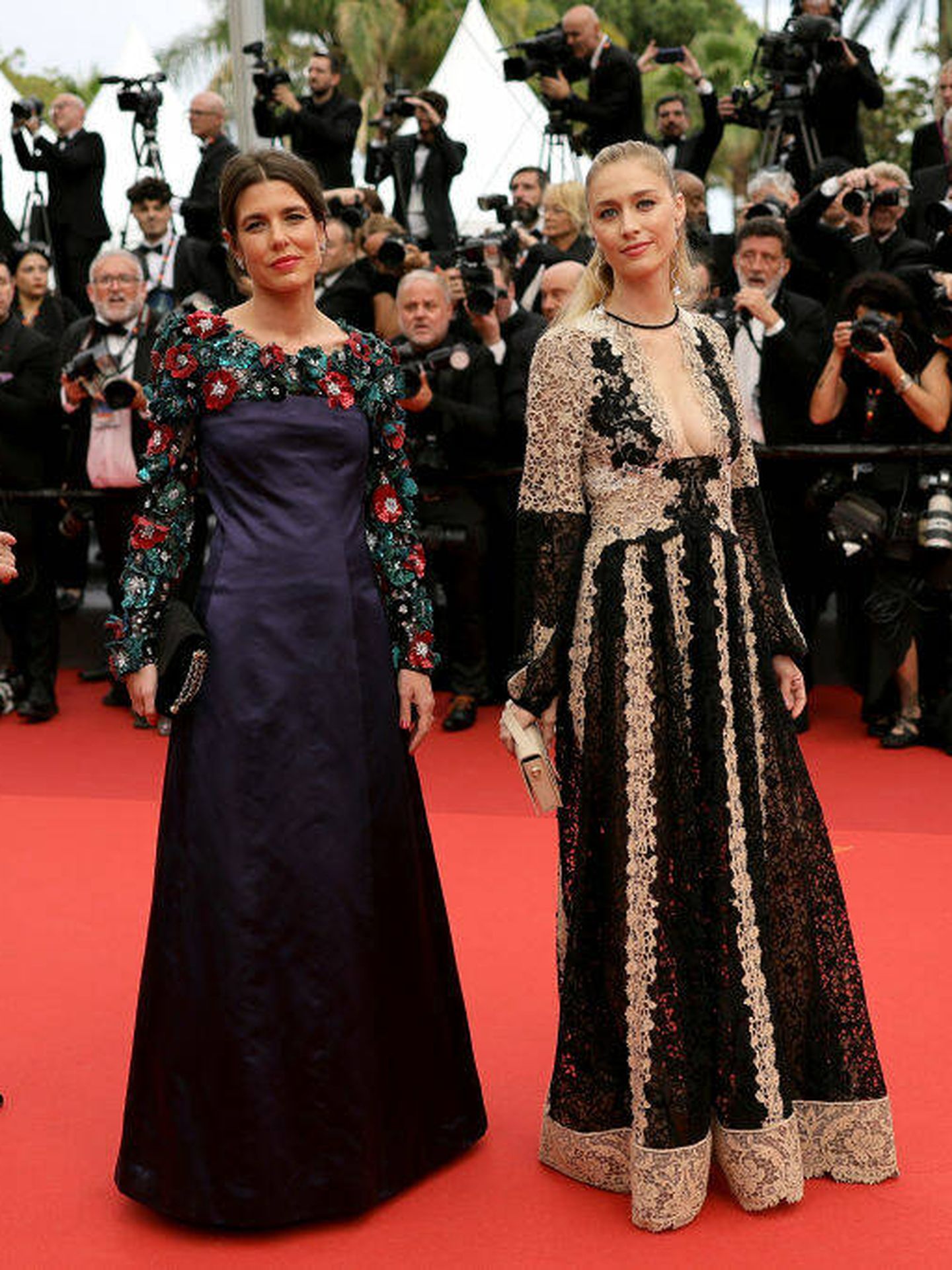 Carlota y Beatrice, en Cannes. (Getty Images)