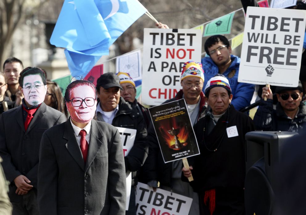 Foto: Manifestaciones en contra del genocidio tibetano (Reuters)
