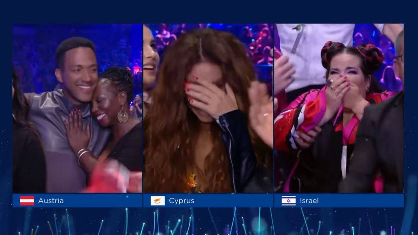 Foto: Momento en el que Israel se proclama vencedora de Eurovisión 2018