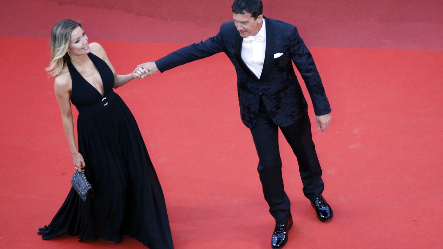 Antonio Banderas y Nicole Kimpel.  (Reuters)