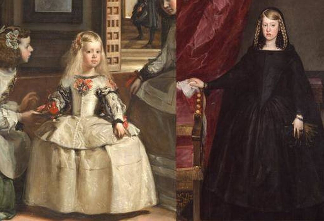 'Las Meninas' de Velázquez (1656) y 'Doña Margarita de Austria' de Juan Bautista Martínez del MAzo (1665-1666)