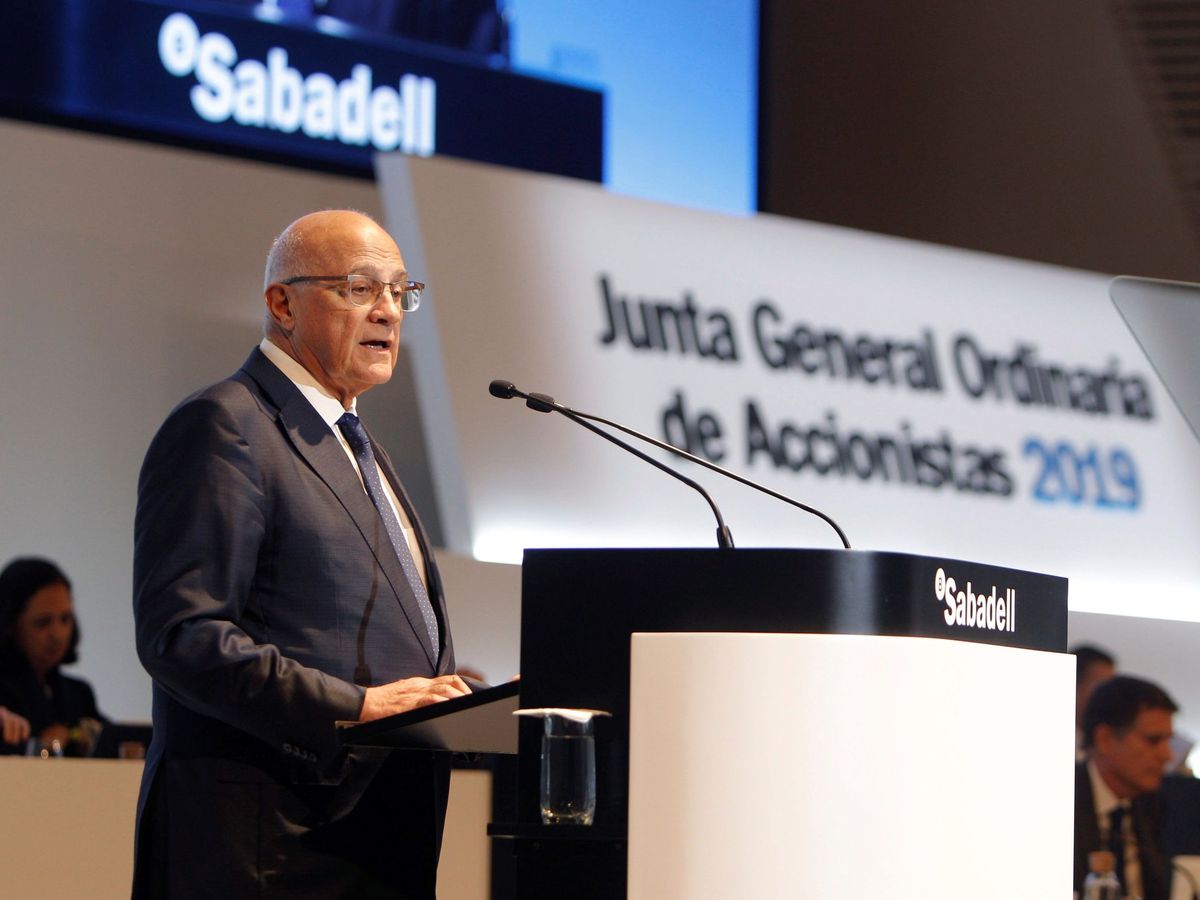 Foto: Josep Oliu, presidente de Banco Sabadell. (Efe)