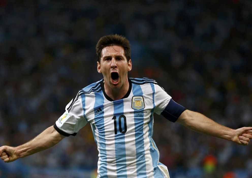 Foto: Messi explotó de júbilo tras marcar un gol en Maracaná.
