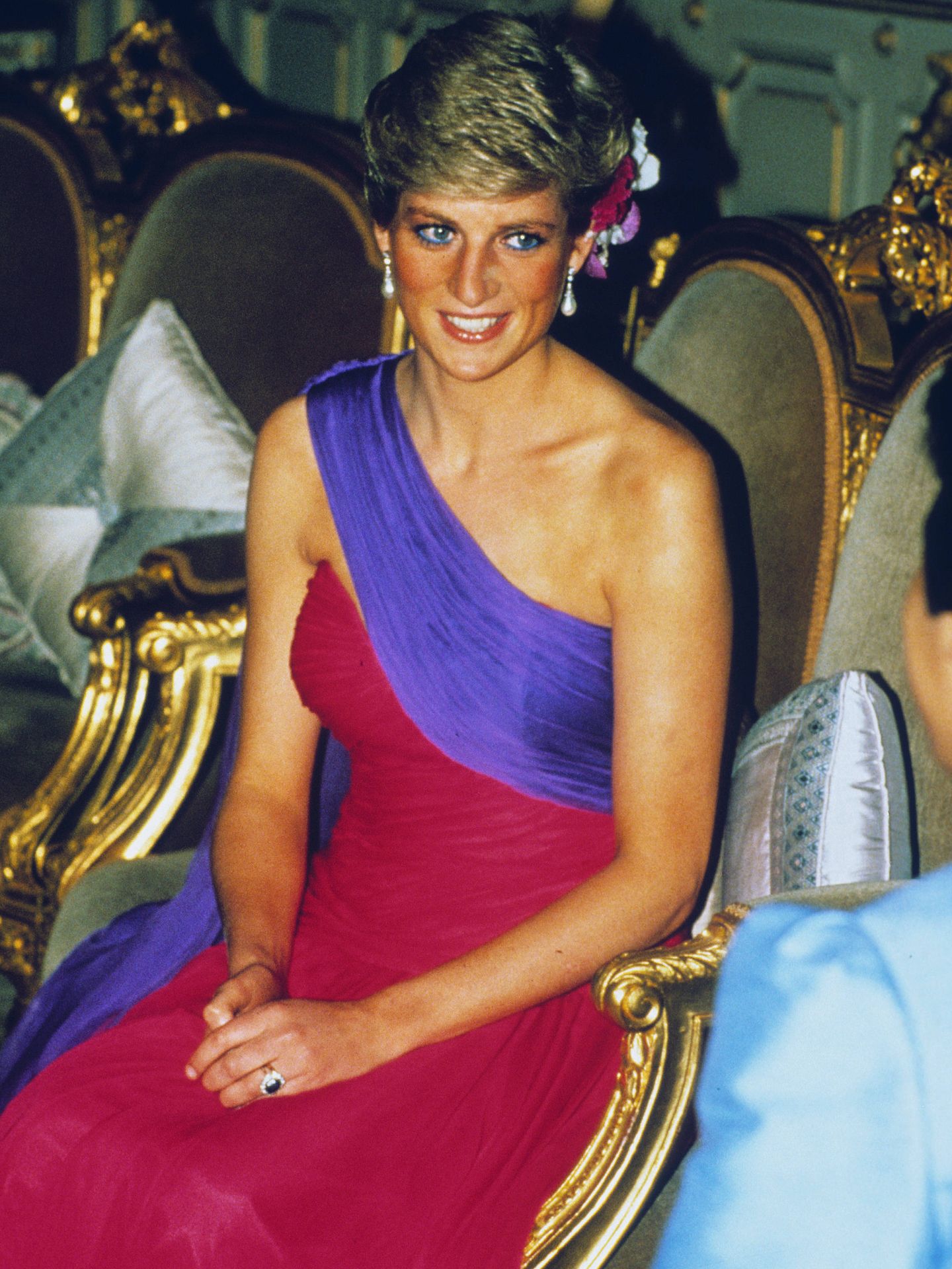 Diana en Tailandia en febrero de 1988. (Getty)