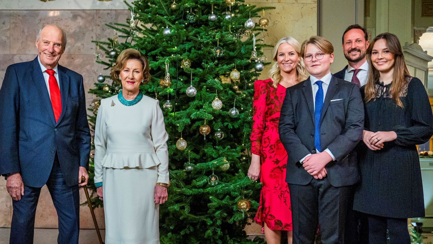 La familia real noruega, en su felicitación de Navidad. (Reuters)