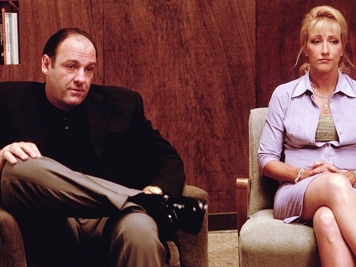 Foto: James Gandolfini y Edie Falco, en 'Los Soprano'. (HBO)