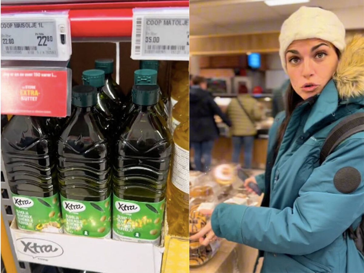 Foto: Una española de visita por Noruega alucina al ver el precio del aceite de oliva 'made in Spain': "El mejor 'souvenir" (TikTok: @akkicris)