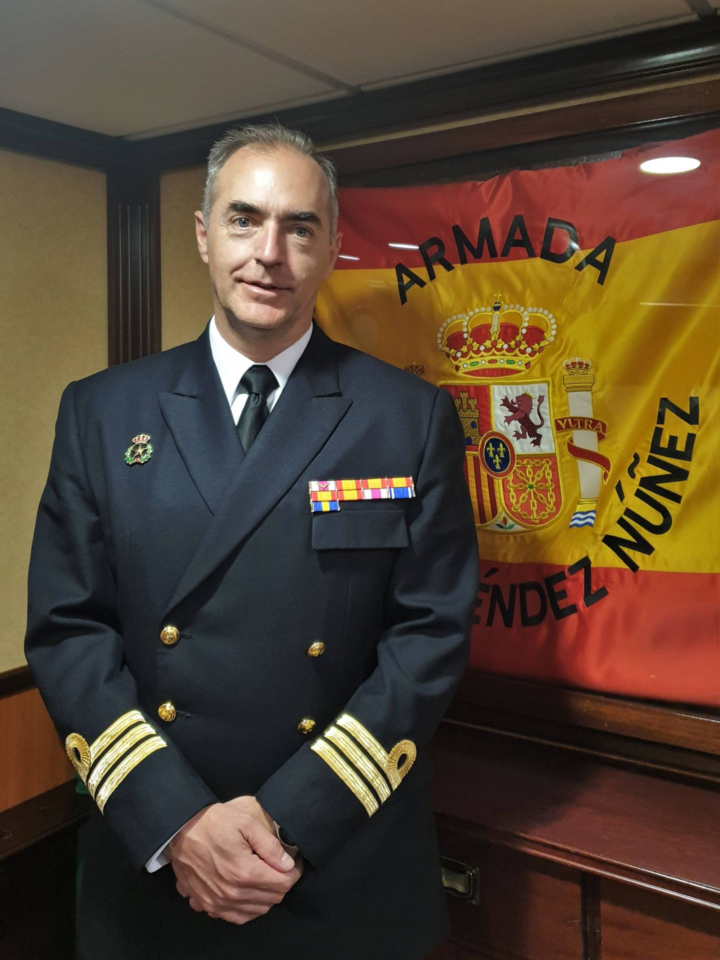 El capitán de fragata Antonio González del Tánago (J.F)