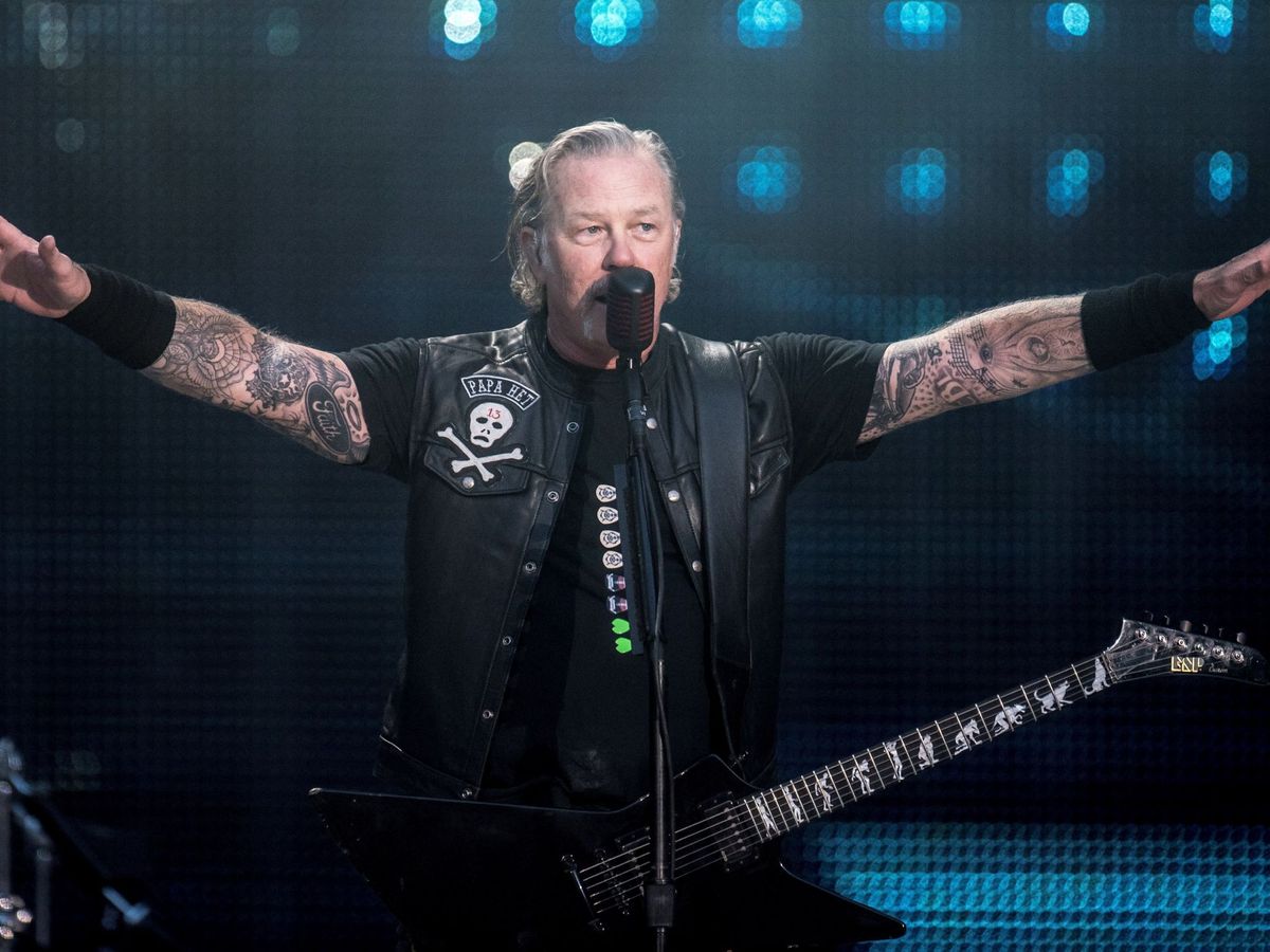 Foto: James Hetfield, de Metallica, en concierto. (EFE)