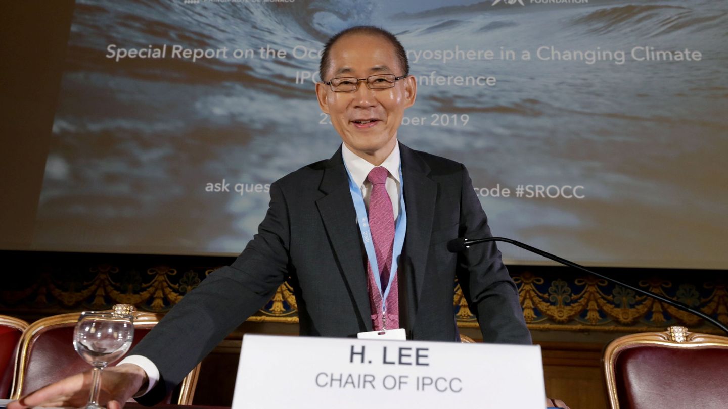 El presidente del IPCC, Hoesung Lee. (Reuters/Eric Gaillard)