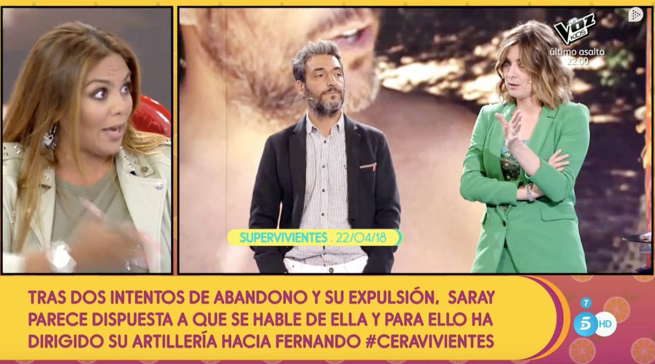 Saray habla sobre Fernando en 'Sálvame' (Telecinco)