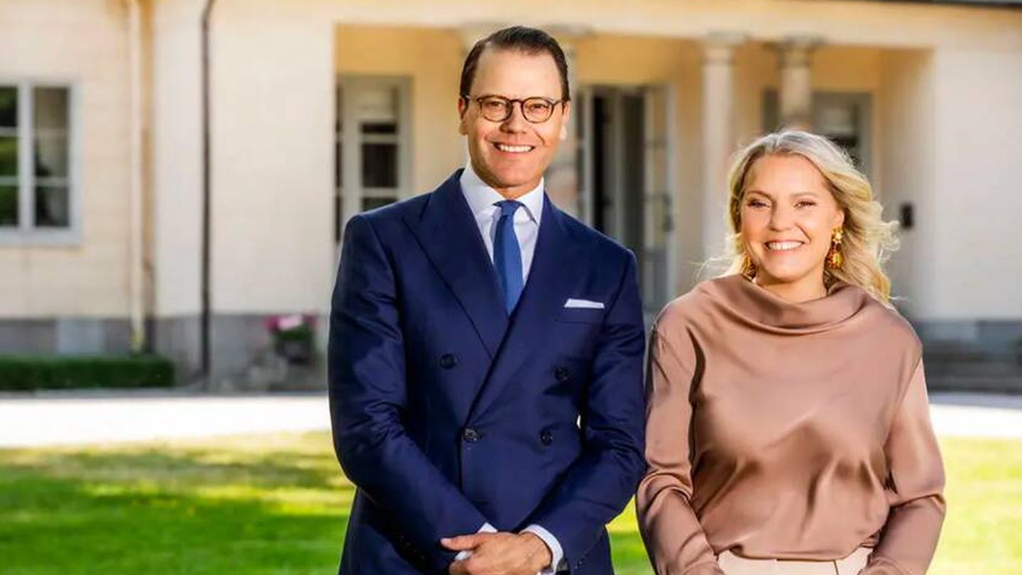 El príncipe Daniel y Carina Bergfeldt. (STV) 