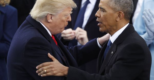 Foto: Donald Trump y Barack Obama en Washington durante la toma de posesión del primero el 20 de enero de 2017. (Reuters)