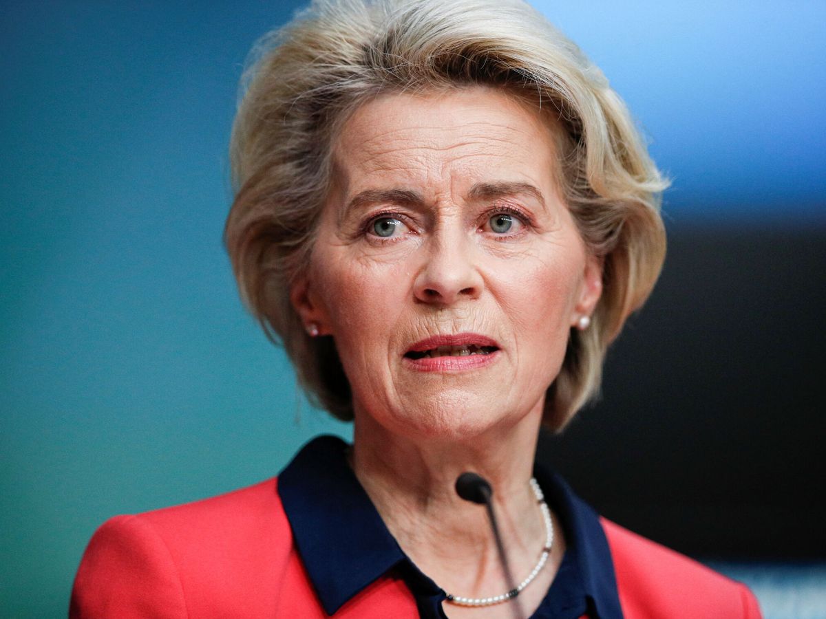 Foto: La presidenta de la Comisión Europea, Ursula Von der Leyen. (Reuters/Pool/Johanna Geron)