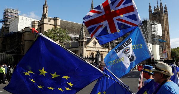 Foto: Manifestantes pro UE frente al parlamento británico. (Reuters)