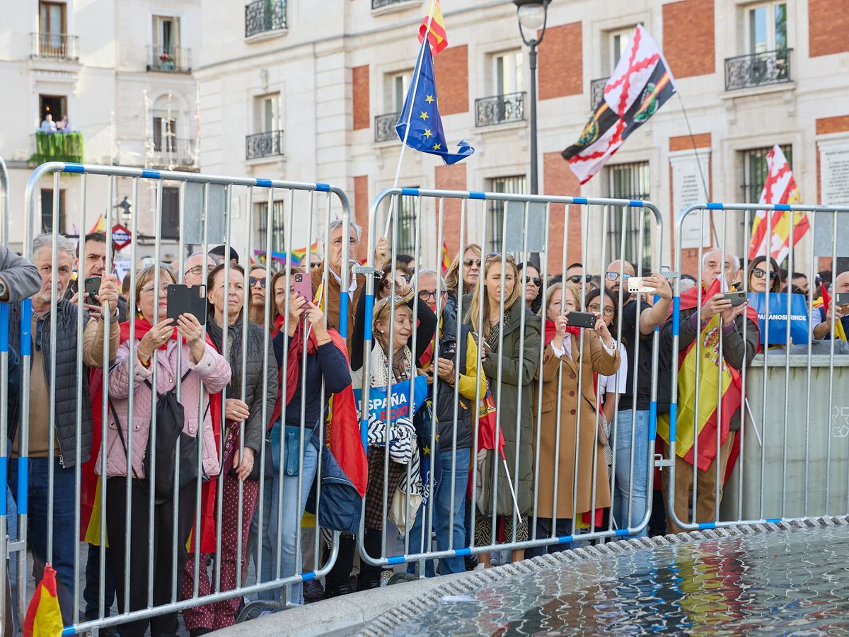 Foto: Protesta en Madrid contra la amnistía. (Europa Press/Jesús Hellín)