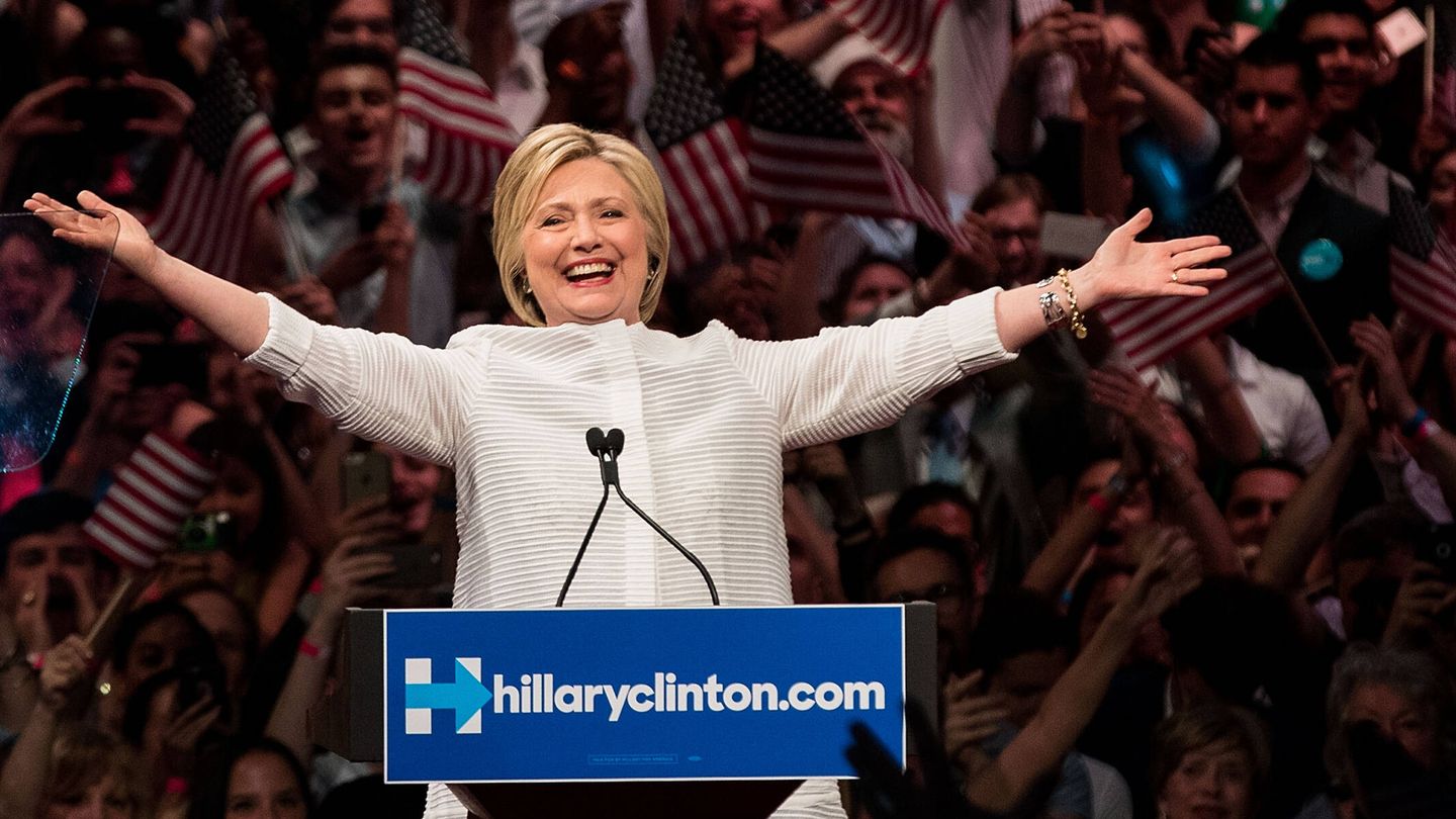 Hillary Clinton, durante la campaña de 2016. (Getty/Drew Angerer)