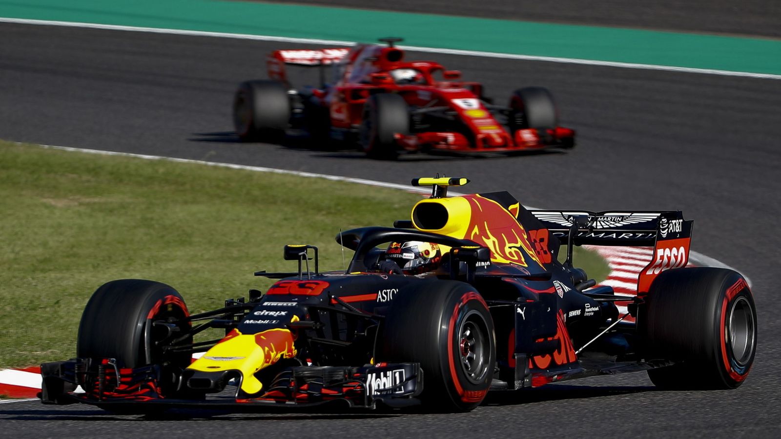 Foto: Ferrari no pudo con un duro Verstappen en Japón. (EFE)
