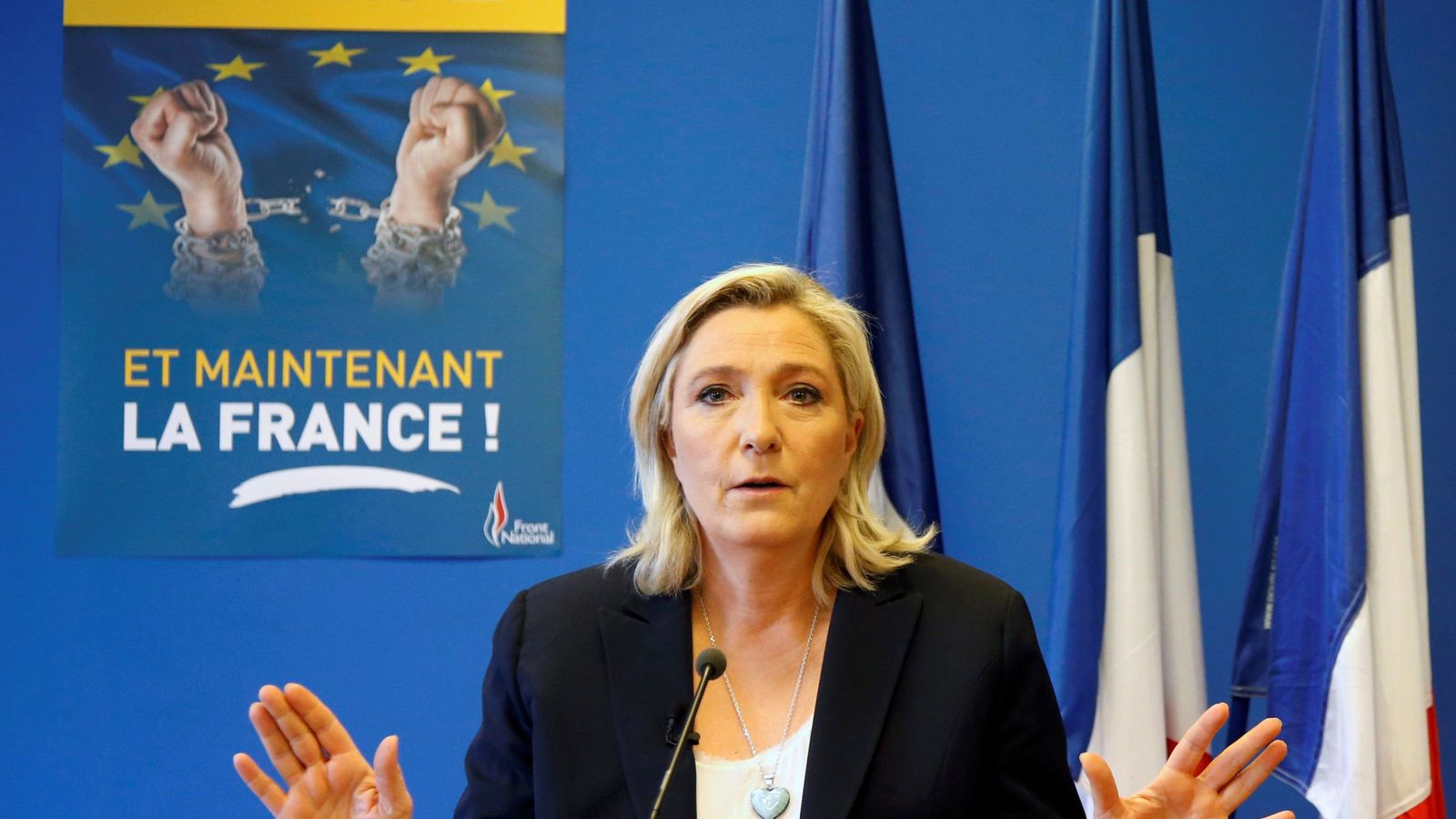 Foto: Le Pen se ve "más legitimada" por el 'Brexit' para pedir un referéndum en Francia (Reuters).