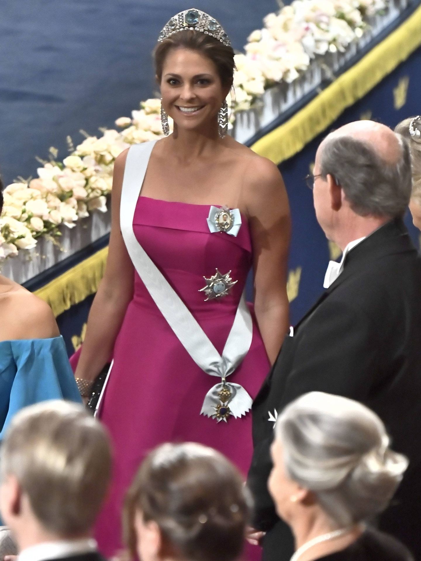 La princesa Magdalena, en la ceremonia de los Premios Nobel, este martes. (Cordon Press)
