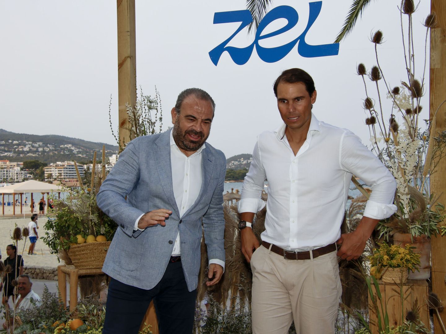 El tenista Rafa Nadal y el presidente de Meliá, Gabriel Escarrer.