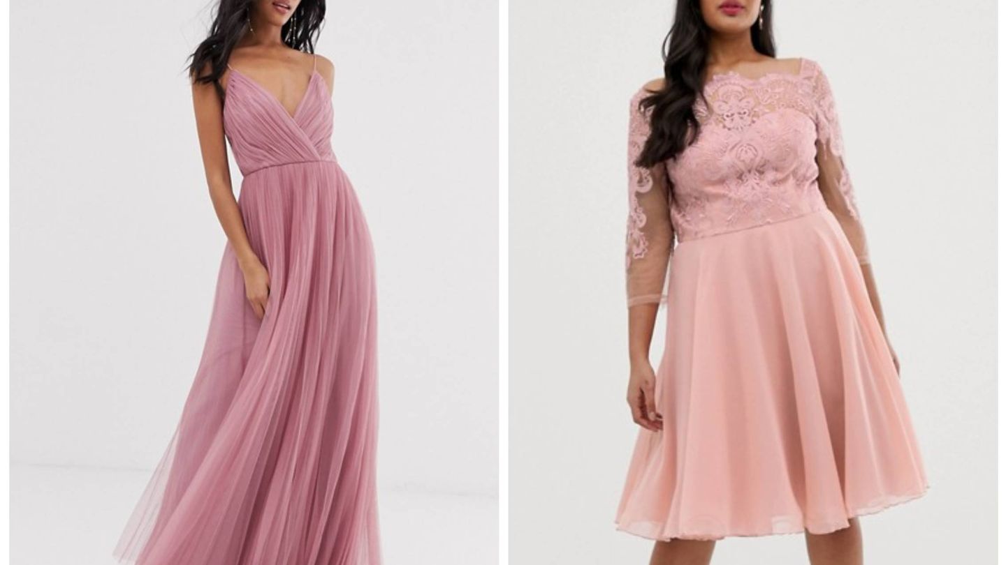 Nuevos vestidos rosas de Asos. (Cortesía)