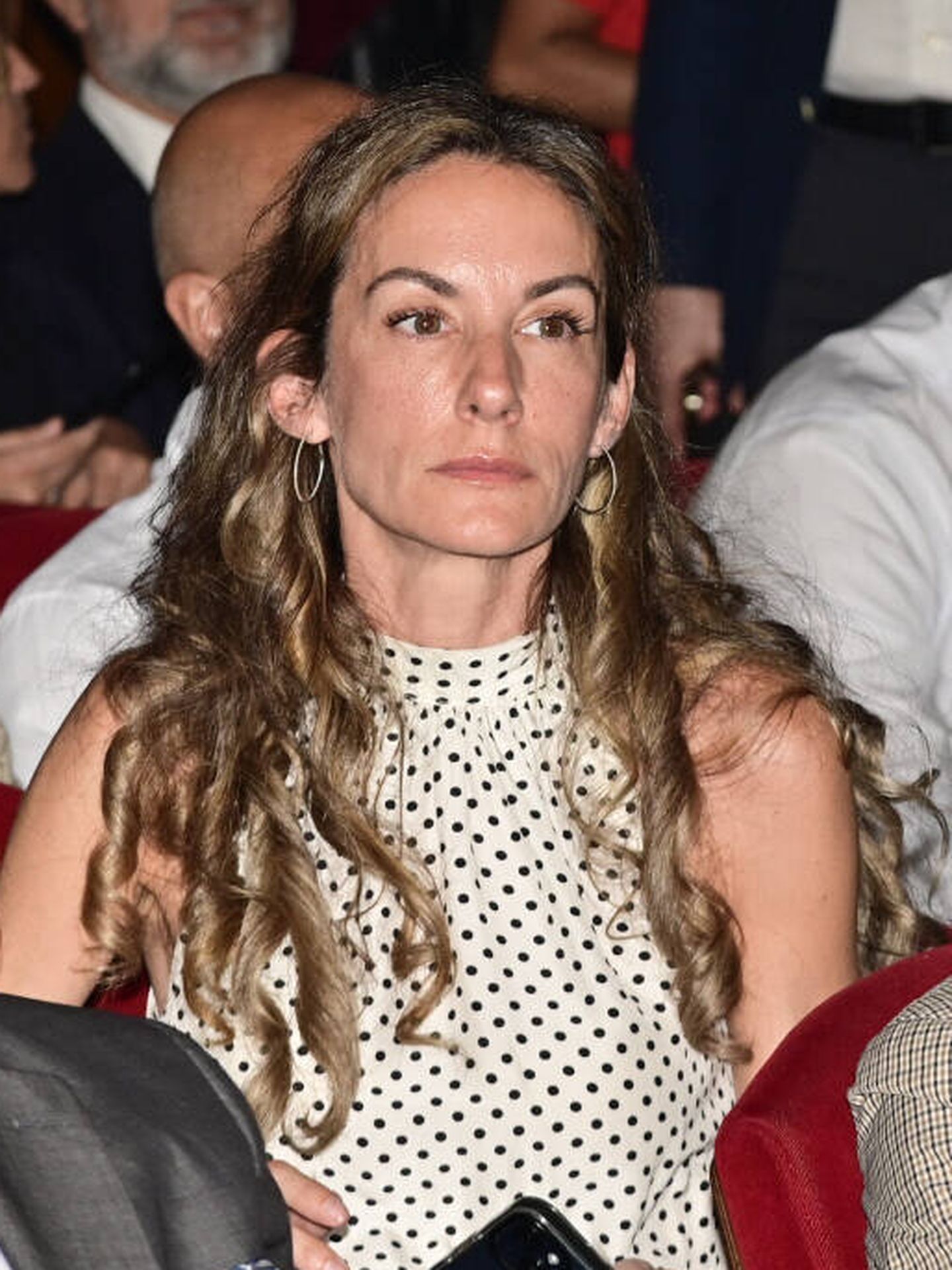 Telma Ortiz, entre el público de la conferencia de Amal Clooney. (Gtres)