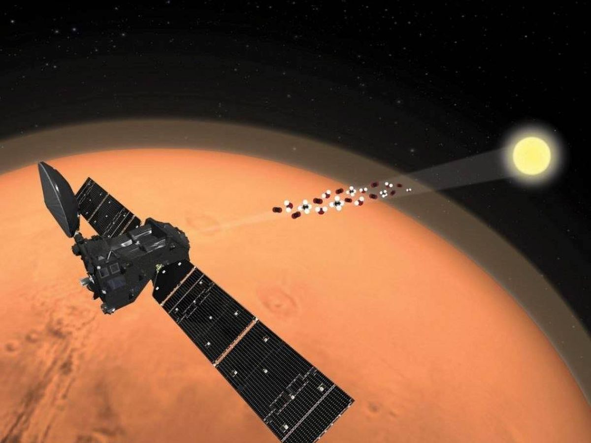 Foto: La sonda MAVEN (Mars Atmosphere and Volatile EvolutioN) ha descubierto que hay vapor de agua fugándose de Marte (Foto: EFE)